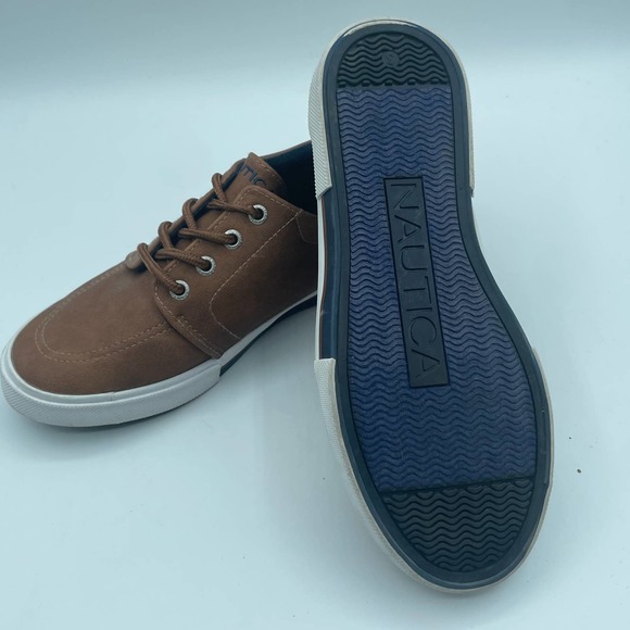 Nautica Big Kids Berrian Moc Toe Sneakers Brown Size 3 - Picture 4 of 5